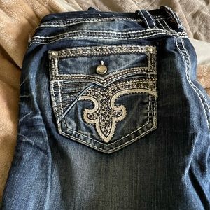 Like New Rock Revival Boot Cut Jeans Size 34